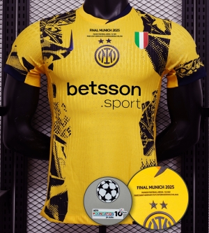 2025 Int Milan Champions League Final Player version Soccer jersey